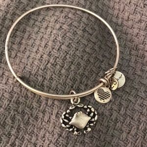 Alex and Ani crab charm bangle